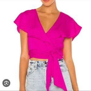 Lovers + friends KRISTINA TOP IN MAGENTA